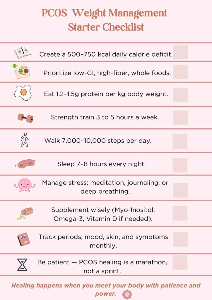 How to lose weight with PCOS